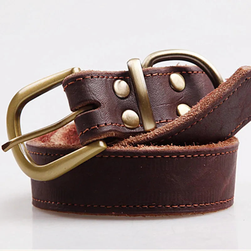 Purrfect Pet Kingdom® - Small And Medium Sized Dog Cowhide Pet Collar - 0