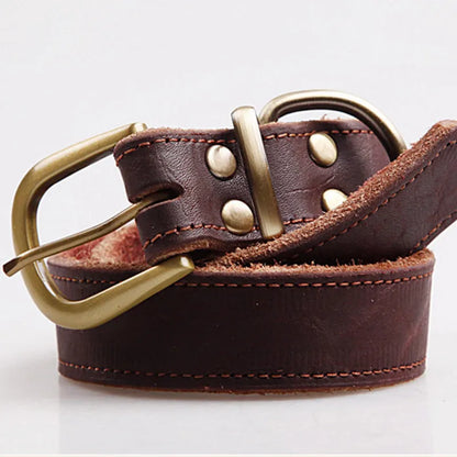 Purrfect Pet Kingdom® - Small And Medium Sized Dog Cowhide Pet Collar - 0