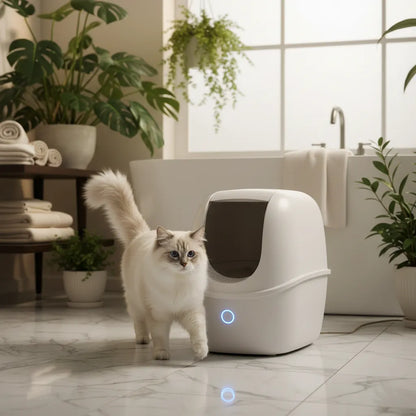 Purrfect Pet Kingdom® - Smart Automated Litter Box for Cats – Self Cleaning Tech - Cat Litter Boxes