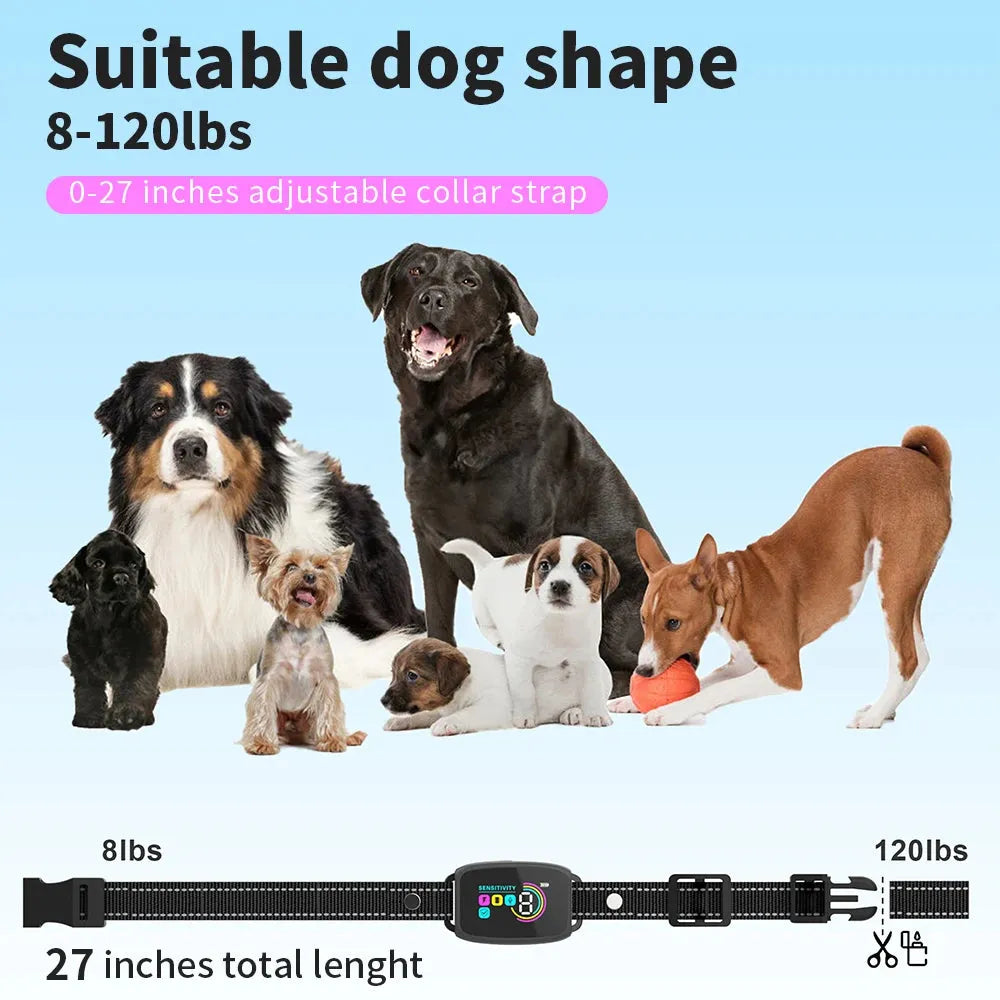 Purrfect Pet Kingdom® - Smart Automatic Anti Barking Dog Collar Rechargeable Bark - Pet Training Aids
