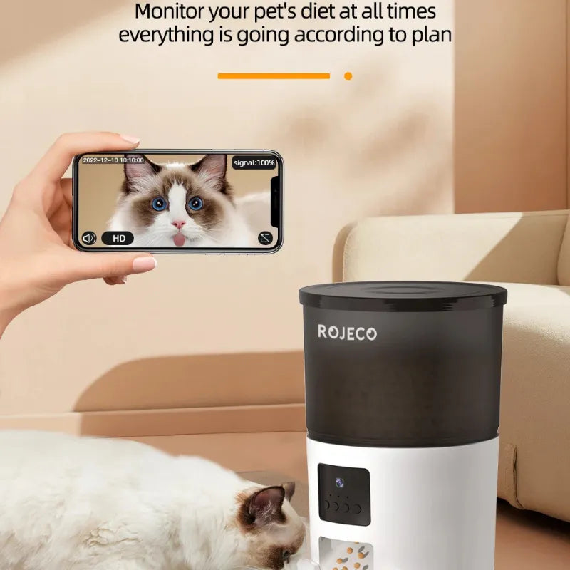 Purrfect Pet Kingdom - Smart Cat Feeder Camera for Automated Pet Care - Automatic Feeders