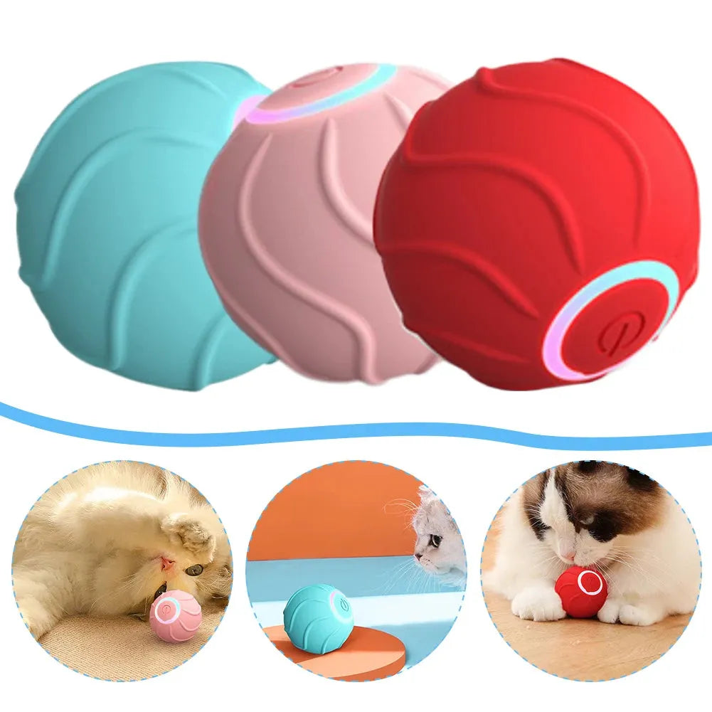 Purrfect Pet Kingdom® - Smart Cat Toys Rolling Ball Pet Cat Owner Interactive Pets - Cat Toys