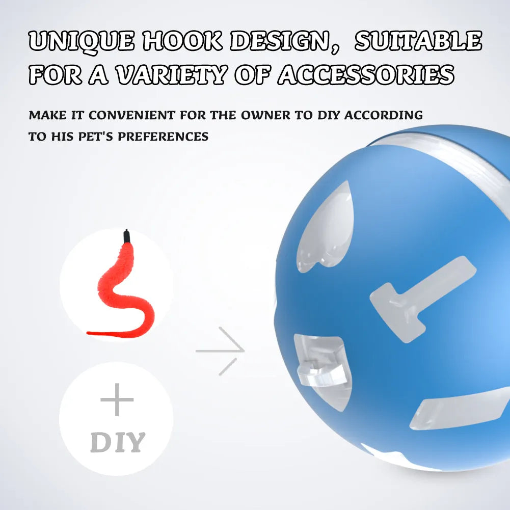 Purrfect Pet Kingdom® - Smart Electric Dog Cat Toy Smart Ball Tease Cat Tease Small - Interactive Toys