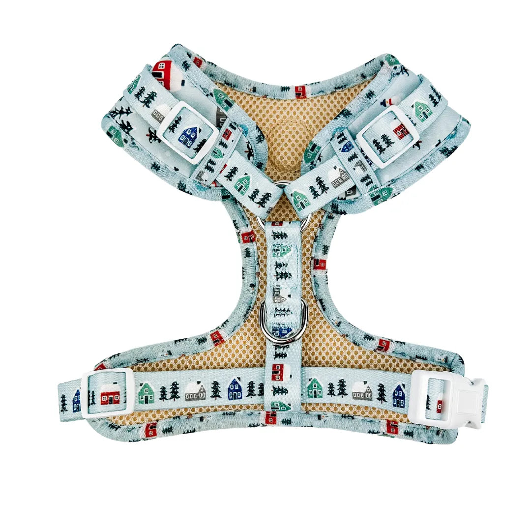 Purrfect Pet Kingdom® - Snowy Slopes Breathable Neoprene Adjustable Winter Dog Har - Dog Harness