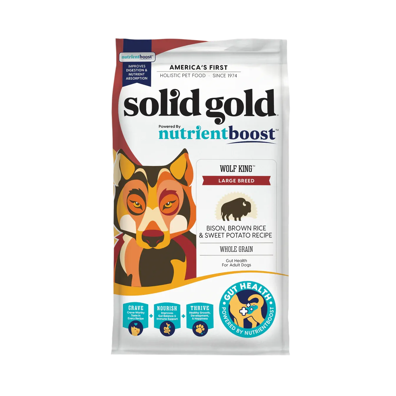 Purrfect Pet Kingdom - Purrfect Pet KingdomSolid Gold NutrientBoost Wolf King Large Breed Bison Food - Food