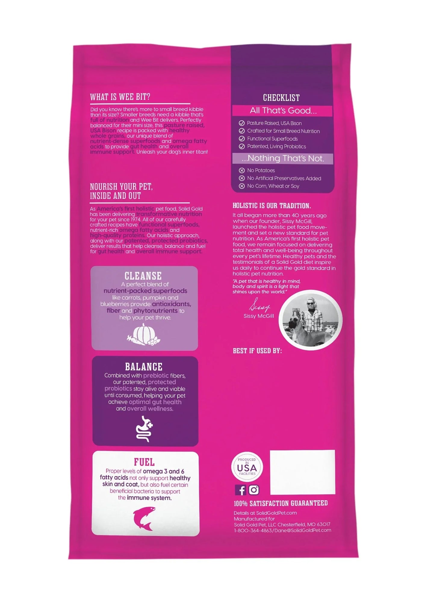 Purrfect Pet Kingdom® - Solid Gold NutrientBoost Wee Bit Toy and Small Breed Bison - Dry Dog Food