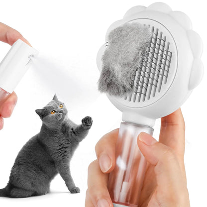 Purrfect Pet Kingdom® - Spray Cat Brushes For Indoor Cats With Release Button Cat - Brushes