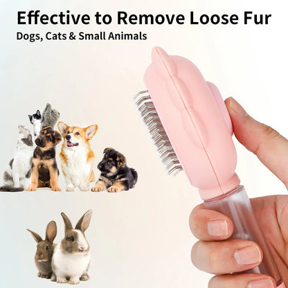 Purrfect Pet Kingdom® - Spray Cat Brushes For Indoor Cats With Release Button Cat - Brushes