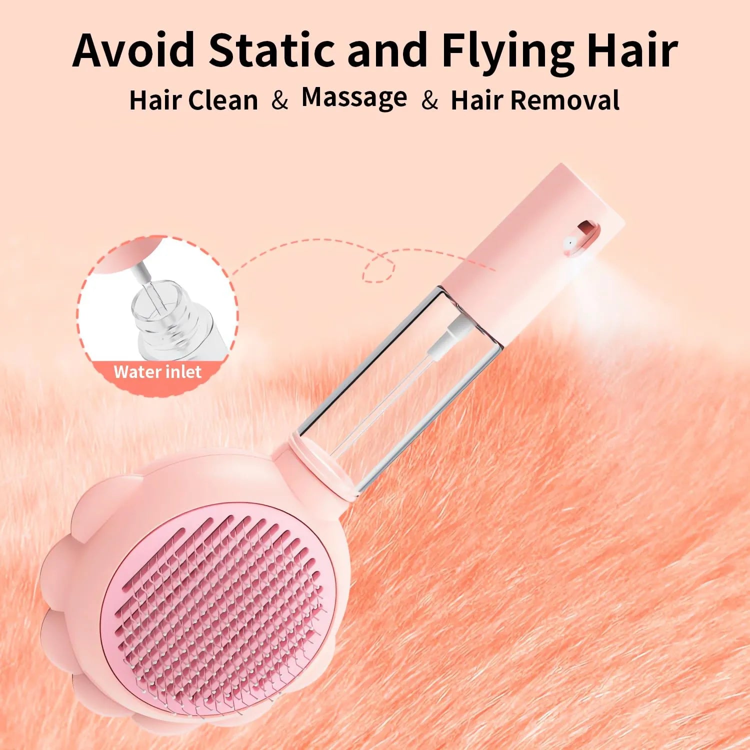 Purrfect Pet Kingdom® - Spray Cat Brushes For Indoor Cats With Release Button Cat - Brushes