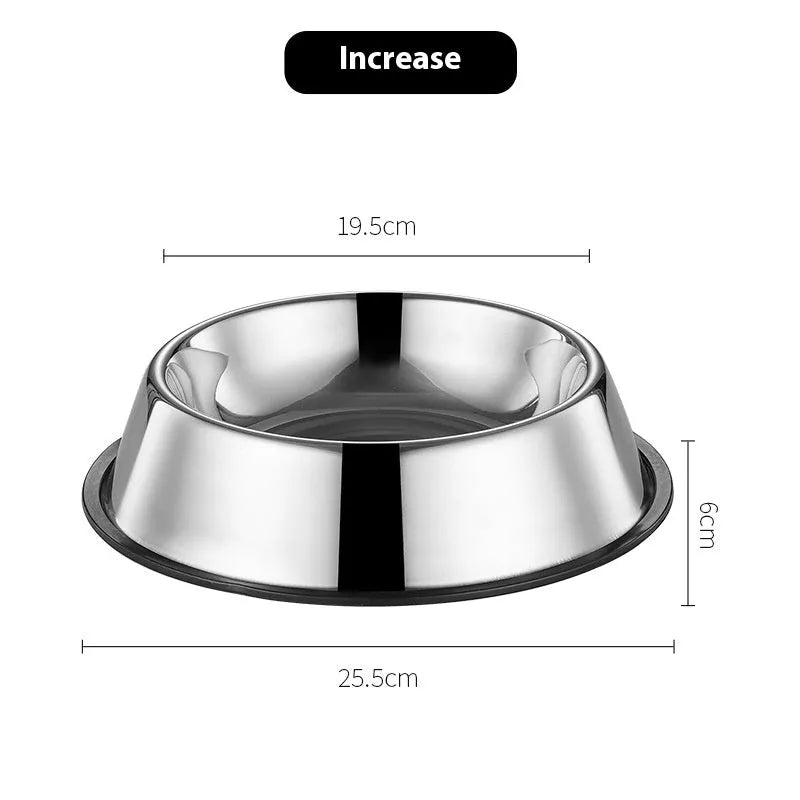 Purrfect Pet Kingdom® - Stainless Steel Dog Bowl Anti-fall Non-slip - Bowls