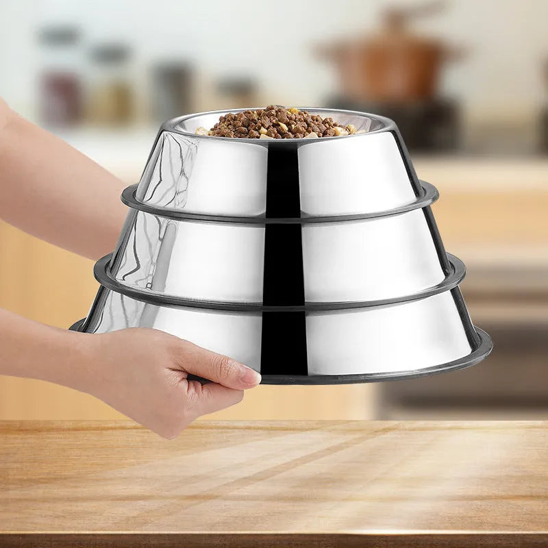 Purrfect Pet Kingdom® - Stainless Steel Dog Bowl Anti-fall Non-slip - Bowls