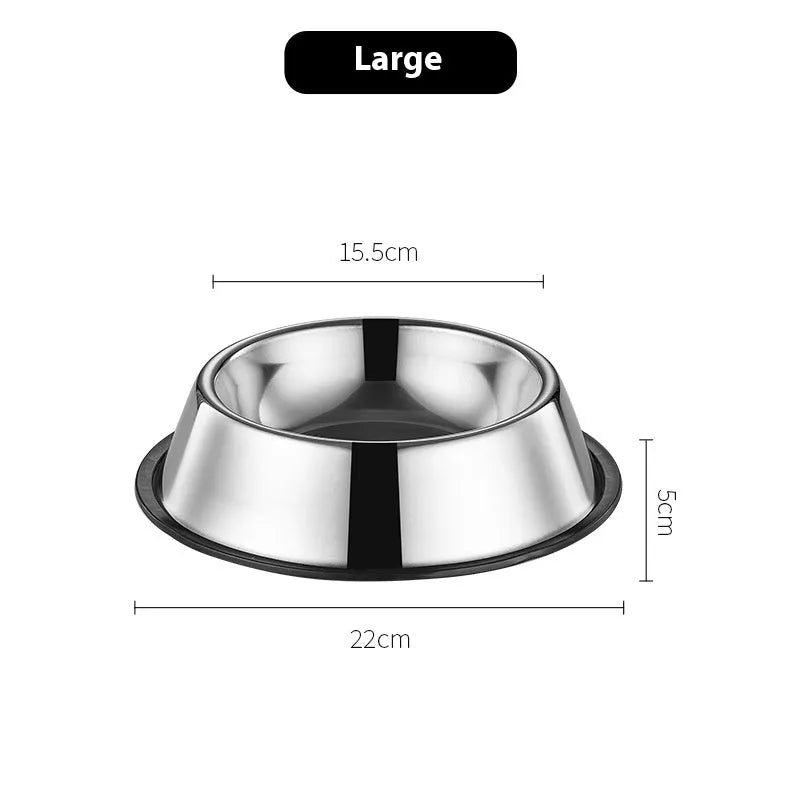 Purrfect Pet Kingdom® - Stainless Steel Dog Bowl Anti-fall Non-slip - Bowls