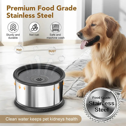 Purrfect Pet Kingdom® - Stainless Steel Large Capacity Pet Non-slip Splash-proof - Bowls