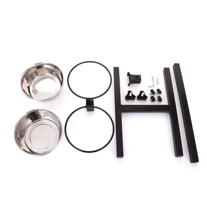 Purrfect Pet Kingdom® - Stainless Steel Liftable Dog Bowl Pet Tableware - 0