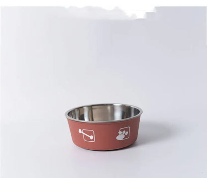 Purrfect Pet Kingdom® - Stainless Steel Rice Bowl Dog Basin - Bowls