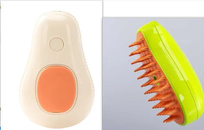 Purrfect Pet Kingdom® - Steamy Cat Brush Cat Dog Grooming Comb Electric Self - Brushes