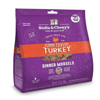 Purrfect Pet Kingdom Stella & Chewy's Freeze Dried Dinner Tummy Ticklin' Turkey for Puppies, 3.5oz, by The Family Pet.