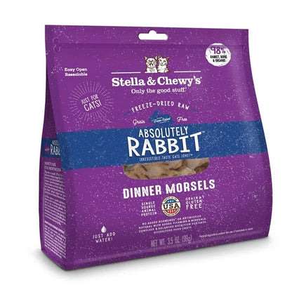 Purrfect Pet Kingdom® - Stella & Chewys Freeze Dried Rabbit Dinner Cat Food - Dry Cat Food