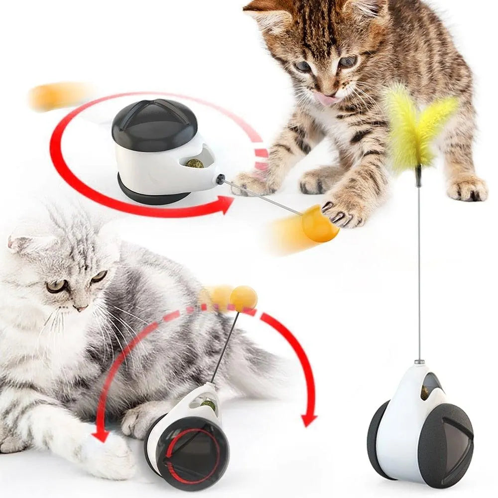 Purrfect Pet Kingdom® - Swing Toys for Cats Kitten Interactive Balance Car Cat - Cat Toys