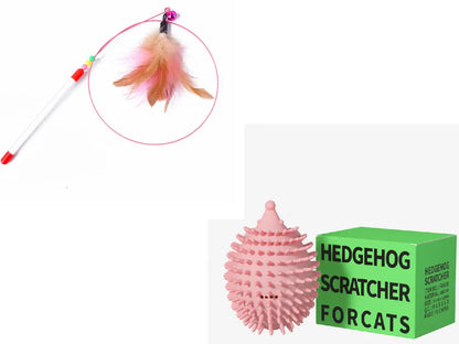Purrfect Pet Kingdom® - Teasing Cat Stick Pet Supplies Toys Feather Bells Wire Toys - Cat Toys