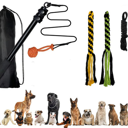 Purrfect Pet Kingdom® - Telescopic Stick Dog Teasing Rod Toy Pet - Dog Toys