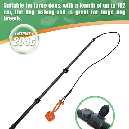 Purrfect Pet Kingdom® - Telescopic Stick Dog Teasing Rod Toy Pet - Dog Toys