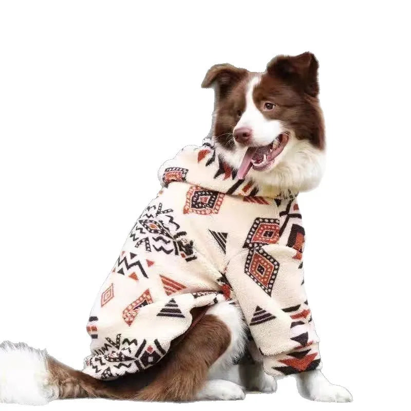 Purrfect Pet Kingdom® - Thick Warm Arctic Fleece Winter Coat For Large Dogs - Pet Coats