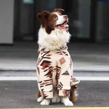 Purrfect Pet Kingdom® - Thick Warm Arctic Fleece Winter Coat For Large Dogs - Pet Coats