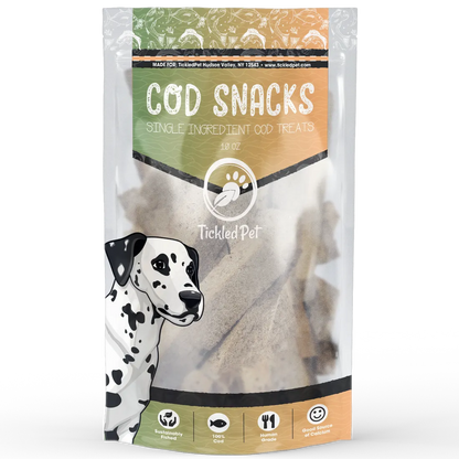 Purrfect Pet Kingdom® - Tickled Pet Icelandic Codfish Dog Snacks (10oz) - Dog Treats