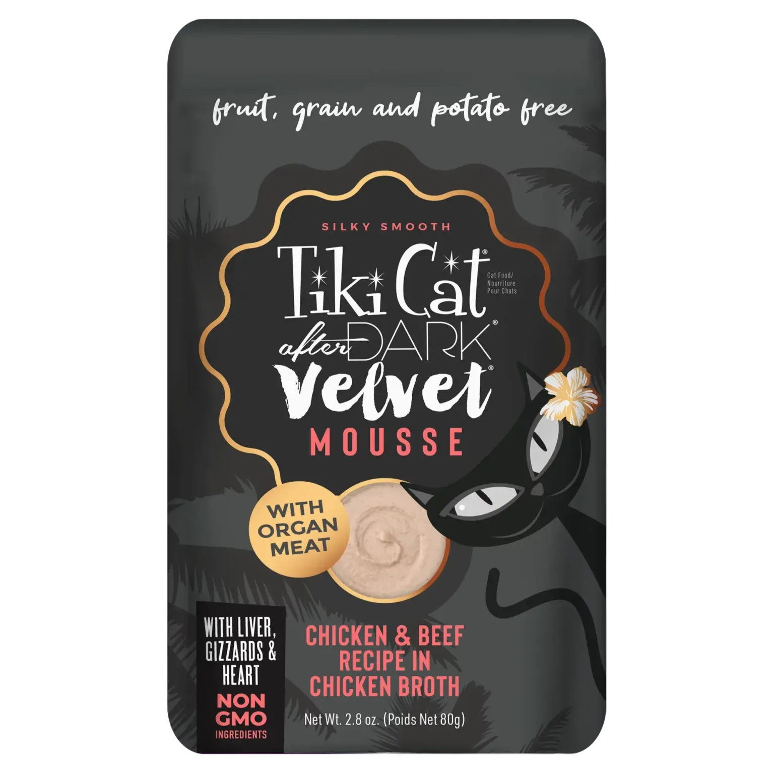 Purrfect Pet Kingdom® - Tikicat Adult After Dark Velvet Mousse Chicken and Beef - Wet Cat Food