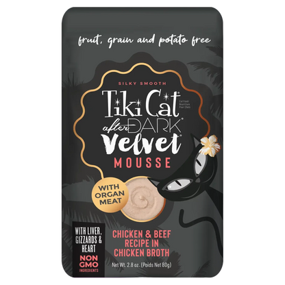 Purrfect Pet Kingdom® - Tikicat Adult After Dark Velvet Mousse Chicken and Beef - Wet Cat Food