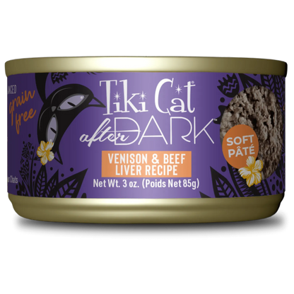 Purrfect Pet Kingdom® - Tikicat Adult After Dark Venison and Beef Liver Soft Pate - Wet Cat Food