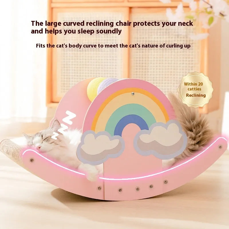 Purrfect Pet Kingdom® - Toy Rainbow Cat Scratch Board Wear-resistant - Cat Scratchers