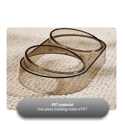 Purrfect Pet Kingdom® - Transparent Cat Food Bowl Pet Bowl Dog Bowl Drinking Eating - Bowls