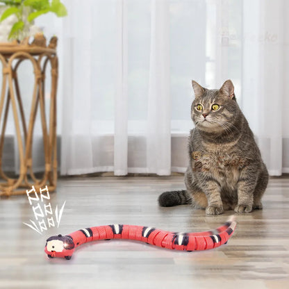Purrfect Pet Kingdom® - Tricky Interactive Sleeping Electric Induction Snake Toys - Cat Toys