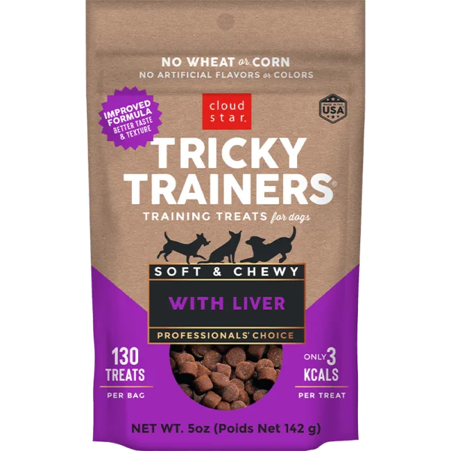 Purrfect Pet Kingdom - Tricky Trainers Soft and Chewy Liver Dog Treats - Treats
