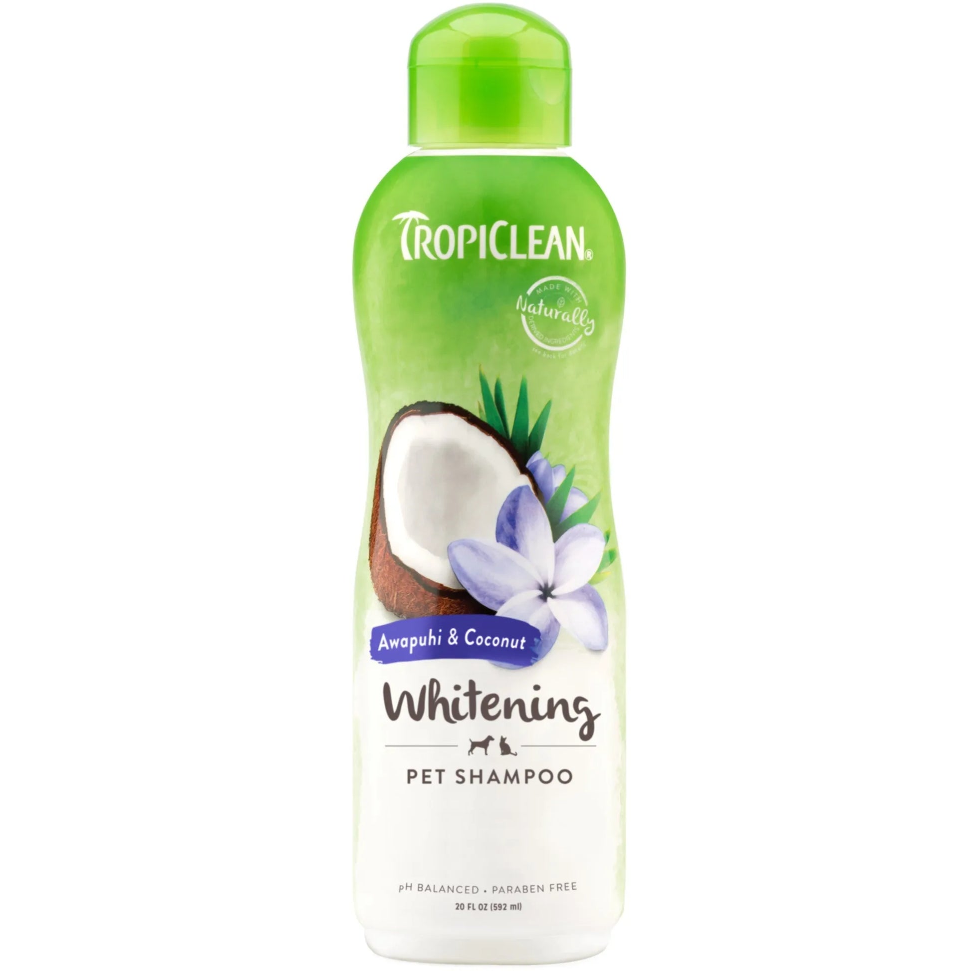 Purrfect Pet Kingdom Tropiclean Awapuhi Whitening Dog Shampoo in a vibrant bottle, priced at $13.99, perfect for dogs and ...