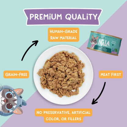 Purrfect Pet Kingdom - Tuna With Spinach Recipe Pat? Dinner In Broth Adult Cat Food - Wet Cat Food