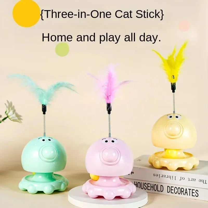 Purrfect Pet Kingdom® - Tunnel Funny Cat Ball Leaking Food Funny Cat Stick Cat - Cat Toys