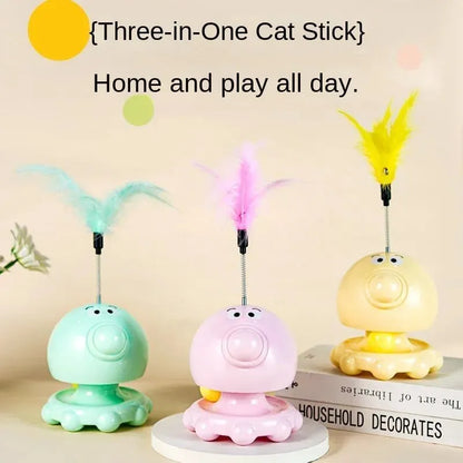 Purrfect Pet Kingdom® - Tunnel Funny Cat Ball Leaking Food Funny Cat Stick Cat - Cat Toys