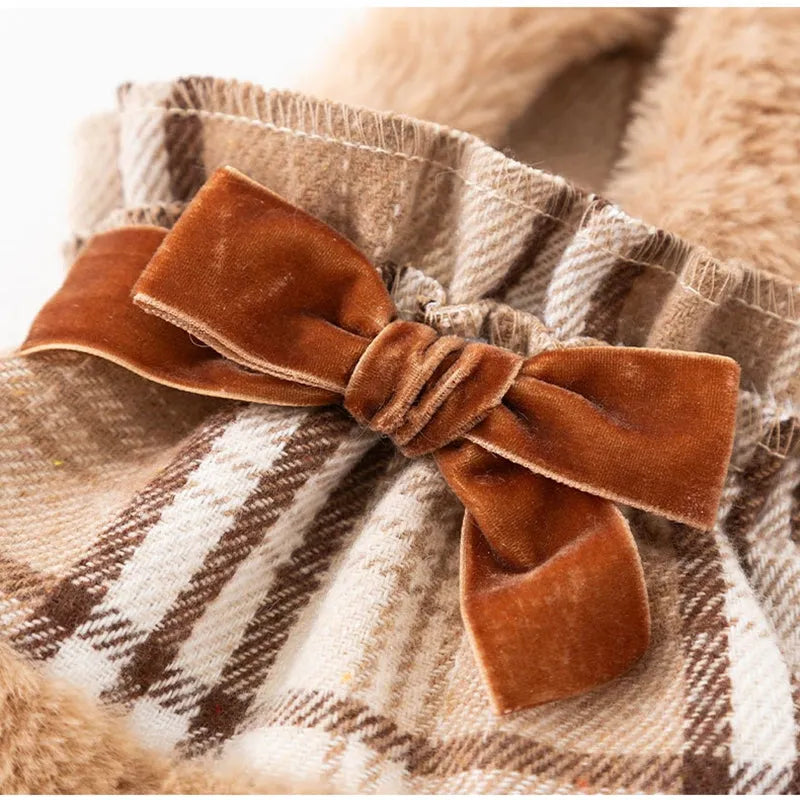 Purrfect Pet Kingdom® - Two-piece Set Of Dog Clothes For Winter Warmth, Small Dog - Pet Dresses