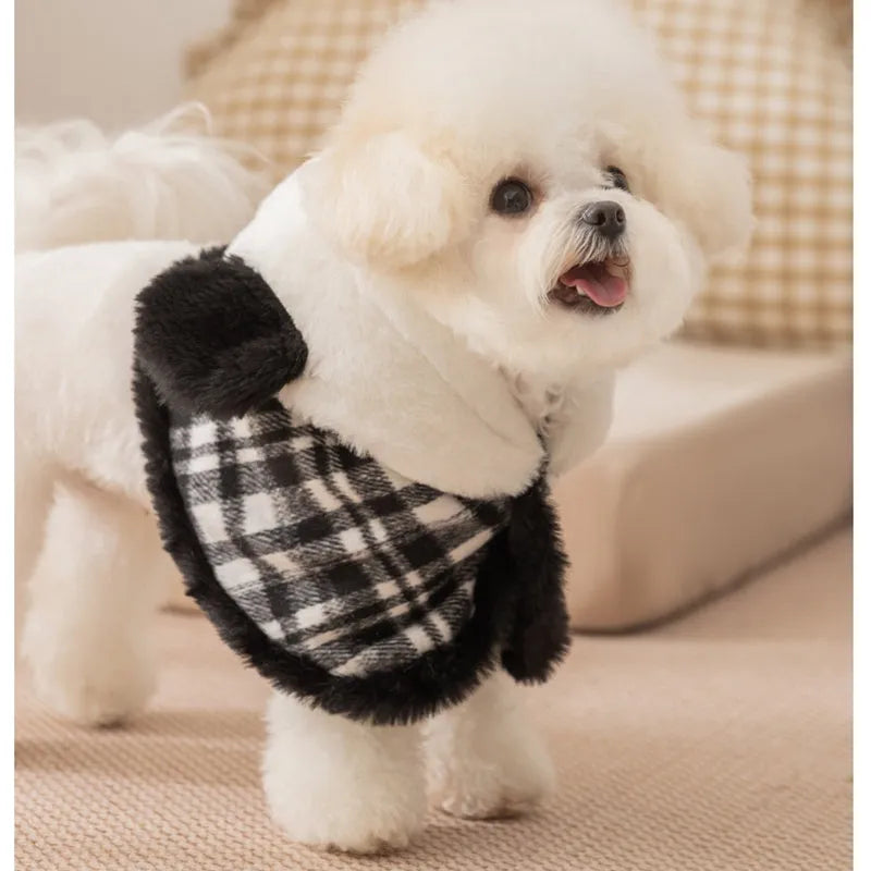 Purrfect Pet Kingdom® - Two-piece Set Of Dog Clothes For Winter Warmth, Small Dog - Pet Dresses