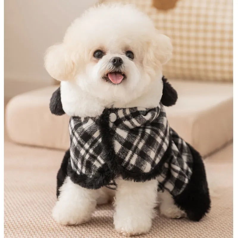 Purrfect Pet Kingdom® - Two-piece Set Of Dog Clothes For Winter Warmth, Small Dog - Pet Dresses