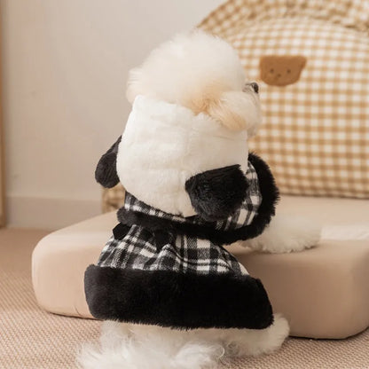 Purrfect Pet Kingdom® - Two-piece Set Of Dog Clothes For Winter Warmth, Small Dog - Pet Dresses