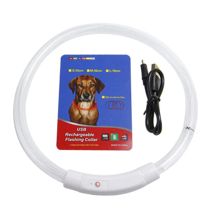Purrfect Pet Kingdom® - USB Rechargeable LED Dog Collar Multi-Color Lighting Dog