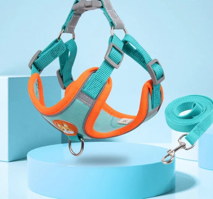 Purrfect Pet Kingdom® - Vest Type Dog Harness Small Leash Reflective - 0