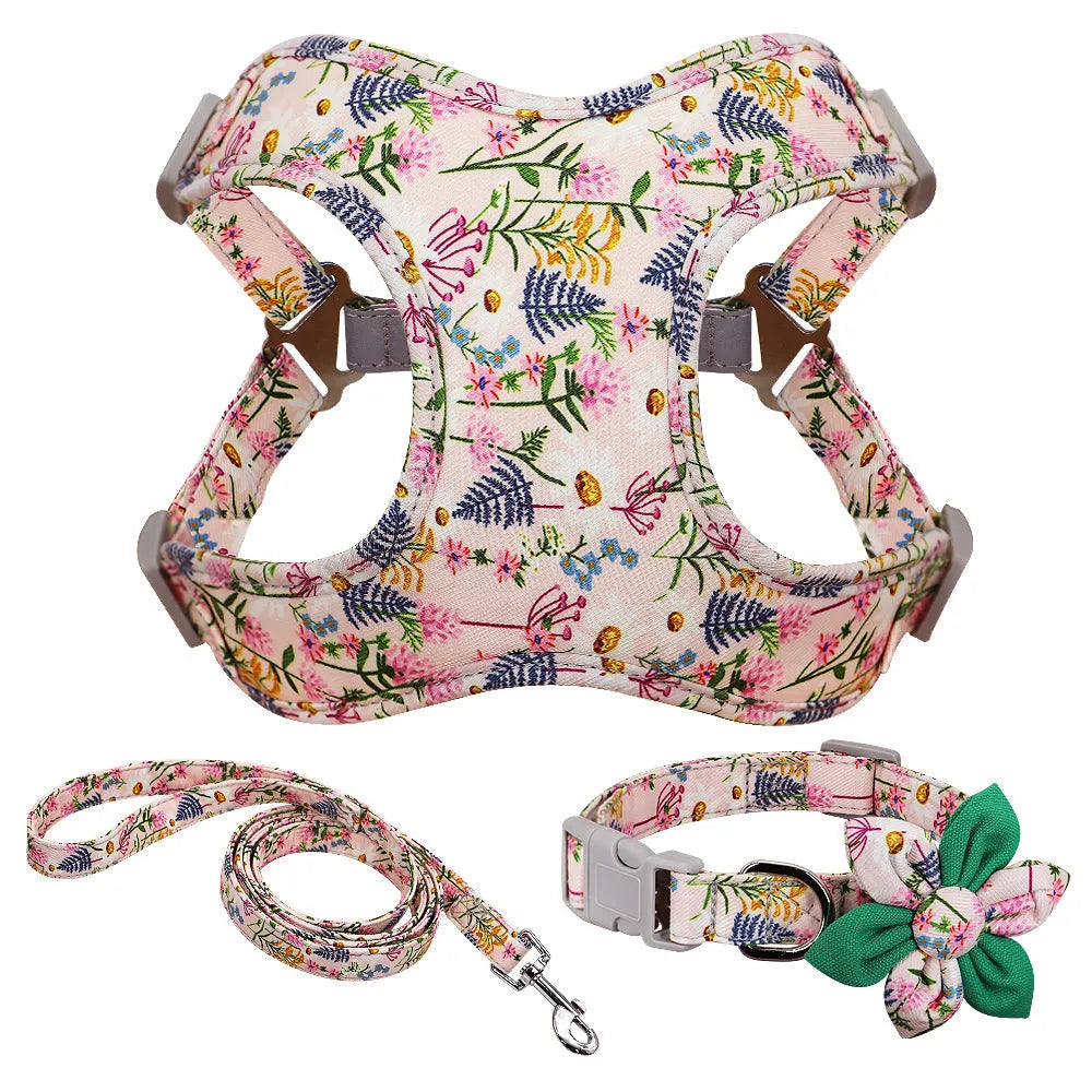 Purrfect Pet Kingdom® - Veststyle Collarchest Strap Dog Walking Rope And Chain - Dog Harness