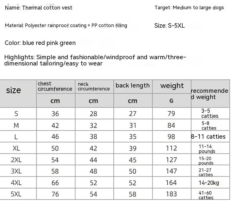 Purrfect Pet Kingdom® - Waterproof Dog Clothes Pet Coat Winter Thermal Vest - Pet Coats