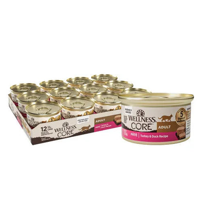 Purrfect Pet Kingdom® - Wellness Core Adult Grain Free Turkey and Duck Pate Wet Cat - Wet Cat Food