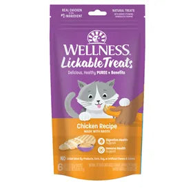 Purrfect Pet Kingdom® - Wellness Grain Free Lickable Cat Chicken Treat 2.5oz - Lickable Cat Treats